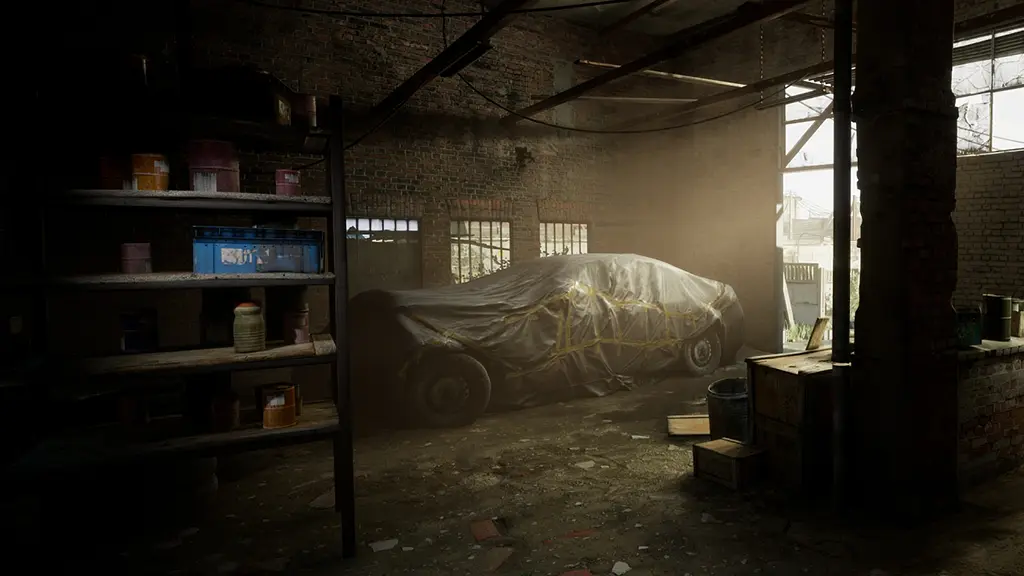 Urban Abandoned District - Day/Night Scene